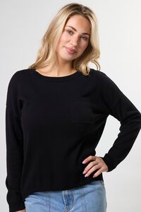 Stella + Gemma Street Black Pocket Jumper