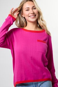 Stella + Gemma Street Crimson Crush Pocket Jumper