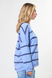 Stella + Gemma Newport Cross Stripe Sweat