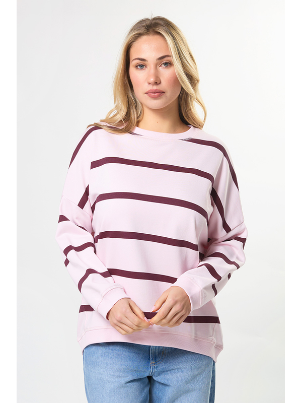 Stella + Gemma Newport Cross Stripe Sweat