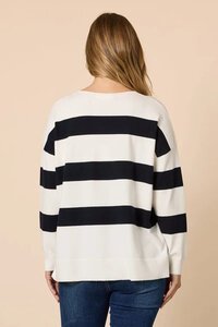 Threadz Crew Stripe Knit