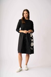 Foil Contrast Fun Dress