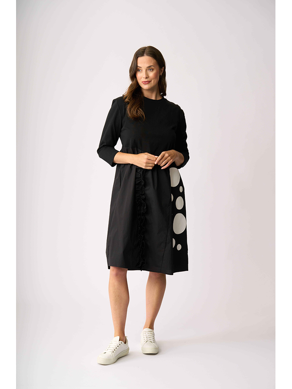 Foil Contrast Fun Dress