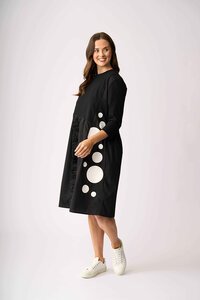Foil Contrast Fun Dress