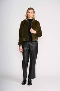 Foil Fur Sure Aviator Jacket