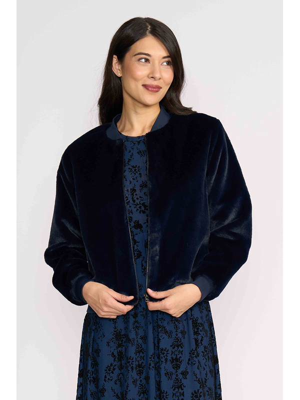 Foil Fur Sure Aviator Jacket