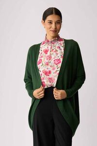 Foil Open Front Midi Cardi