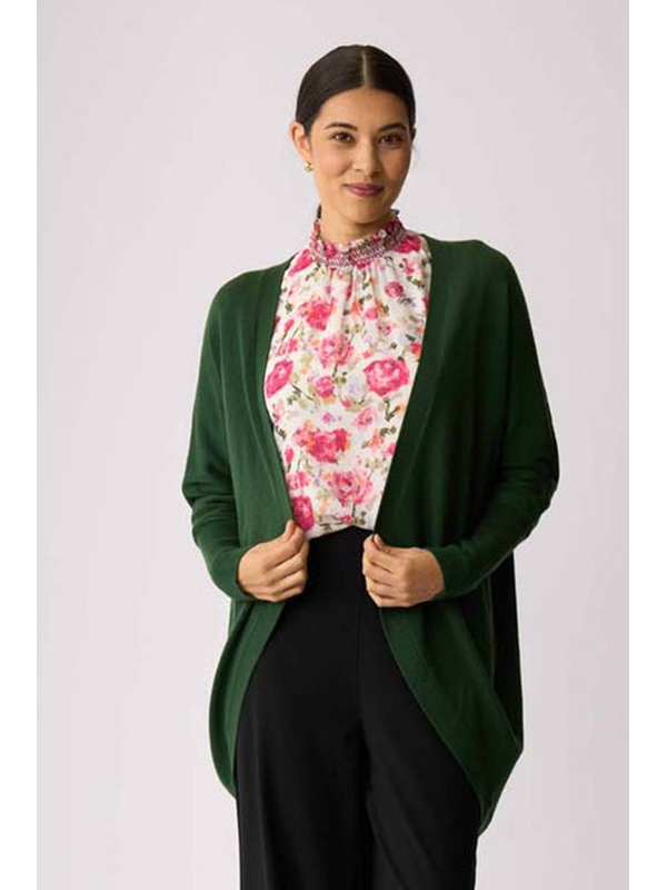 Foil Open Front Midi Cardi