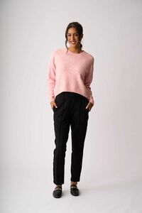 Memo Cropped Drop Hem Jumper