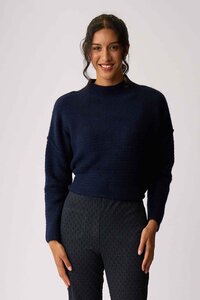 Memo High Neck Zip Back Jumper