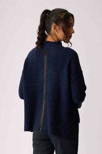 Memo High Neck Zip Back Jumper