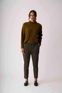 Memo High Neck Zip Back Jumper