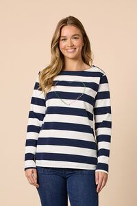 Threadz From The Heart Stripe Tee