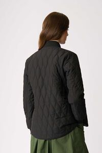 Foil Quilted Snap Jacket