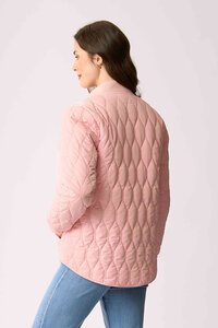 Foil Quilted Snap Jacket