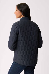 Foil Quilted Snap Jacket