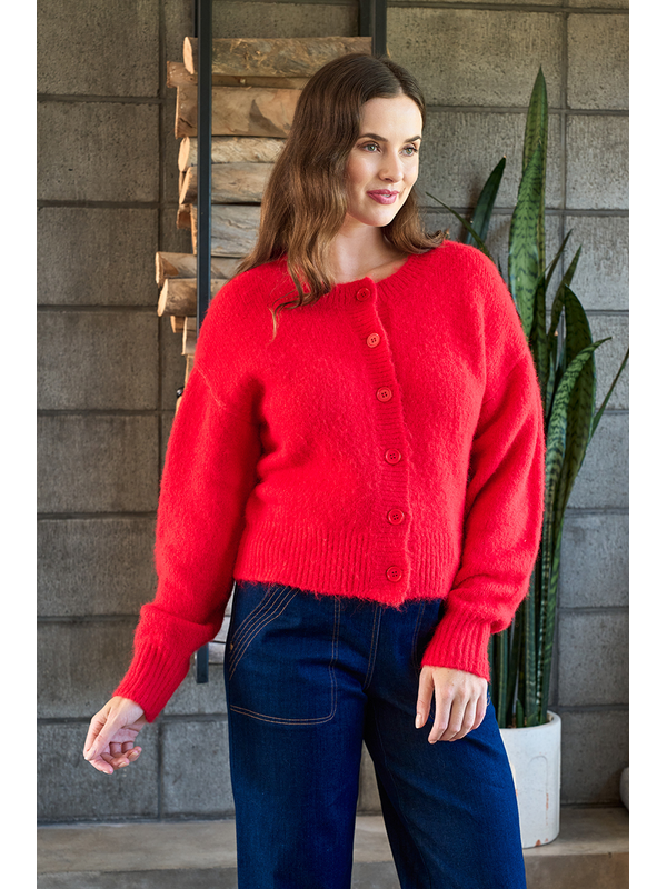 Foil Relaxed Cardigan