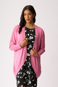 Foil Open Front Midi Cardi