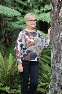 AE Luxe Floral Net Top