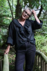 AE Luxe Ruffle V-Neck Top