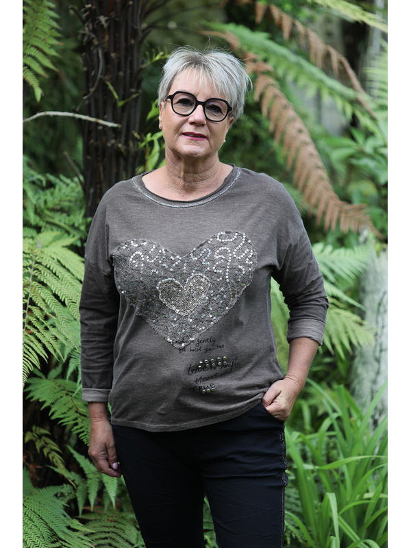 AE Luxe Heart Cotton Tee