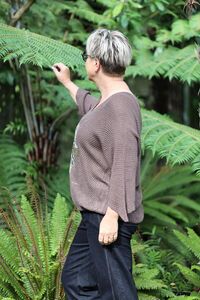 AE Luxe Animal Print Knit Top