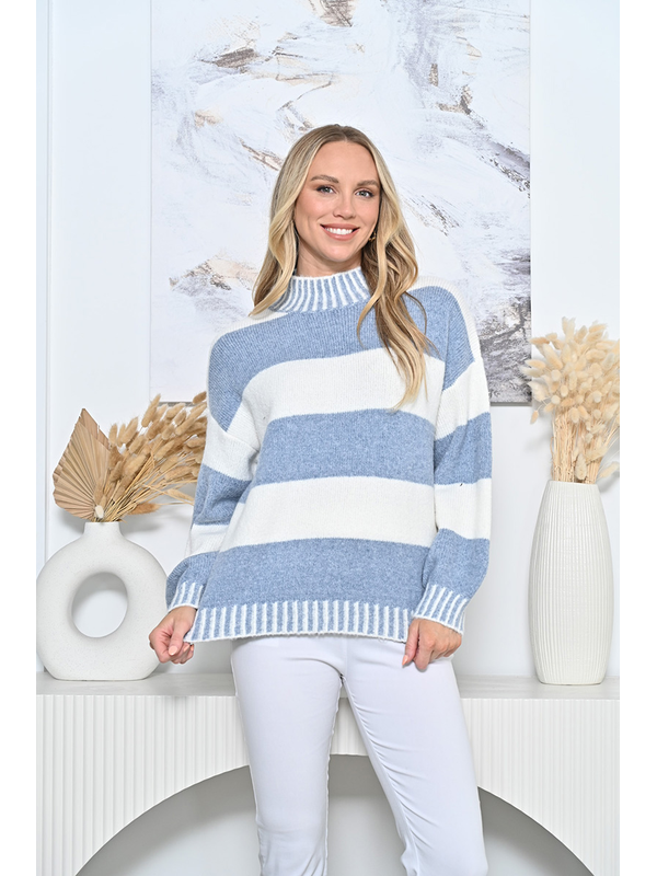 New U Stripe Jumper