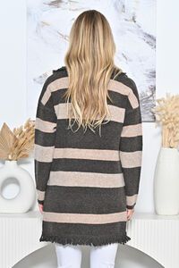 New U Stripe Cardigan