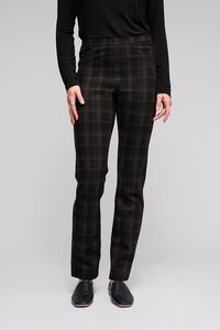 Vassalli Bay Pull On Slim Pant - Checkmate