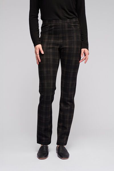 Vassalli Bay Pull On Slim Pant - Checkmate-new-Preen