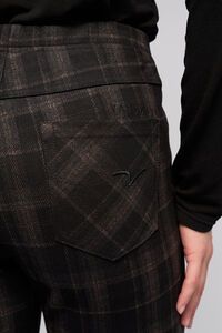 Vassalli Bay Pull On Slim Pant - Checkmate