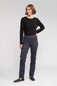 Vassalli Bay Pull On Slim Pant - Noir