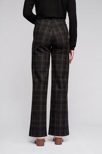 Vassalli Loft Pull On Wide Ponti Pant - Checkmate