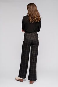 Vassalli Loft Pull On Wide Ponti Pant - Checkmate