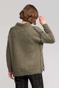 Vassalli Mellow Roll Neck Sweater - Elm