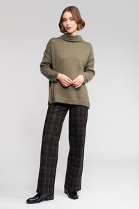 Vassalli Mellow Roll Neck Sweater - Elm