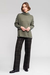 Vassalli Mellow Roll Neck Sweater - Elm