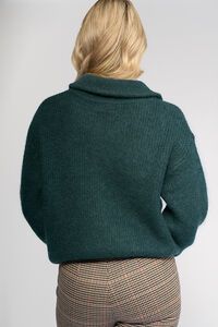 Vassalli Origin Sweater With Collar - Mallard