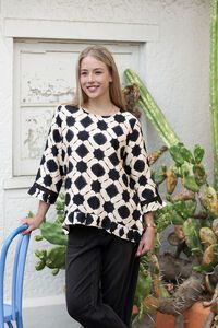 Oddly Polite Pleated Pony Top