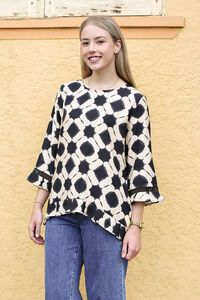 Oddly Polite Pleated Pony Top