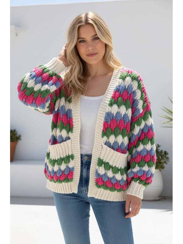 Miracle Pattern Knit Cardigan