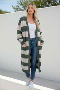 Miracle Longline Stripe Cardigan