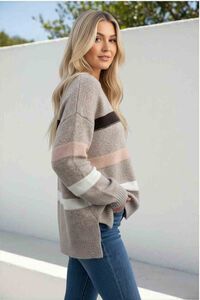 Miracle Contrast Stripe Knit