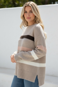 Miracle Contrast Stripe Knit