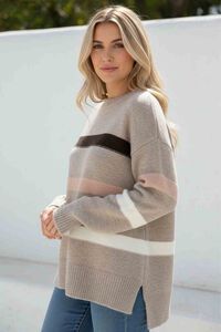 Miracle Contrast Stripe Knit