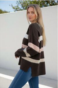 Miracle Contrast Stripe Knit