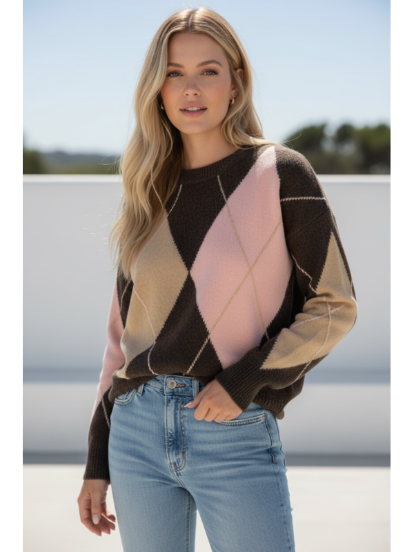 Miracle Argyle Knit