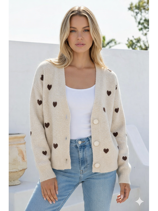 Miracle Classic Heart Cardigan
