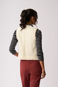 Oh Three Rib Button Front Vest