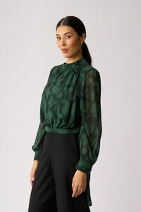 Memo Gather High Neck Top